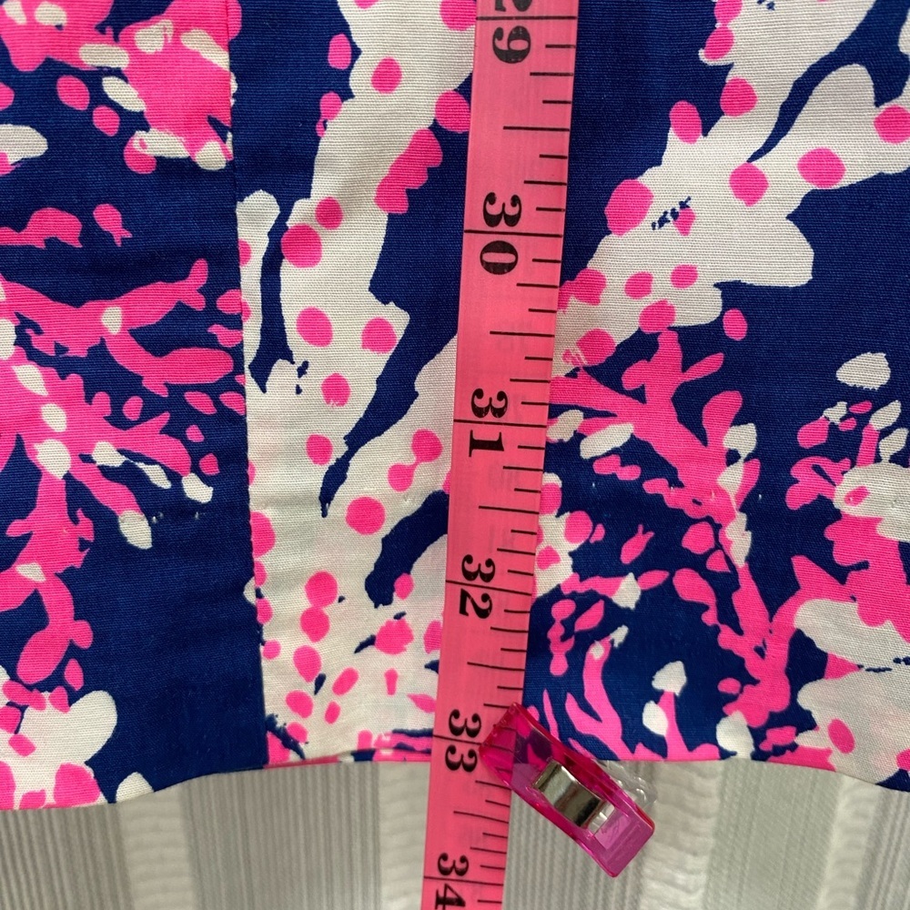 Lilly Pulitzer Dress Fiesta Nauti Navy Pink Beyond the‎ Sea Coral Size 4 - Picture 11 of 15